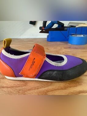 Charlotte Stone Kids Purple and Orange Active Mary Shoes